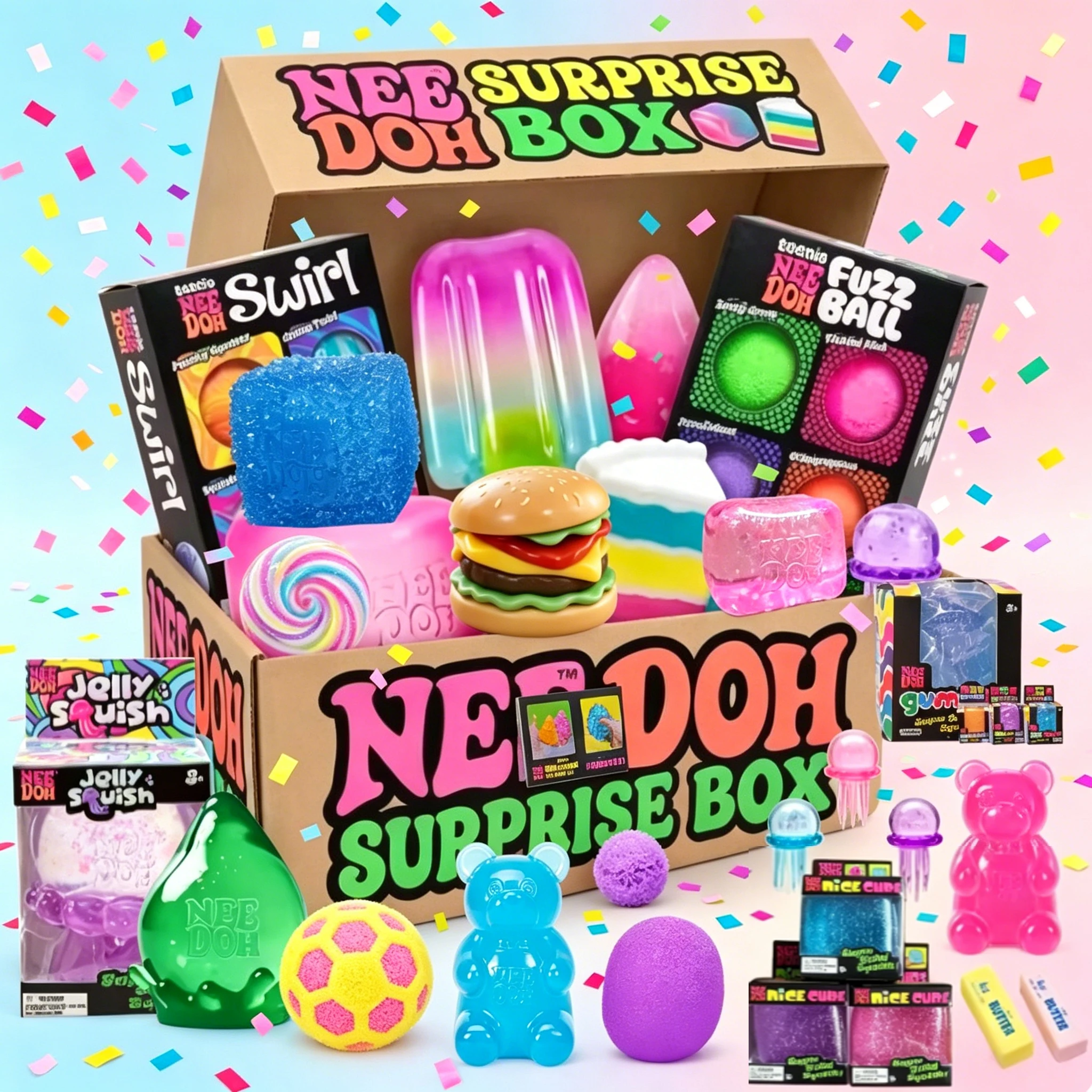 Mystery Box Blind Bag - 100+ Parçadan Oluşan Çeşitli Sürpriz Kutu,