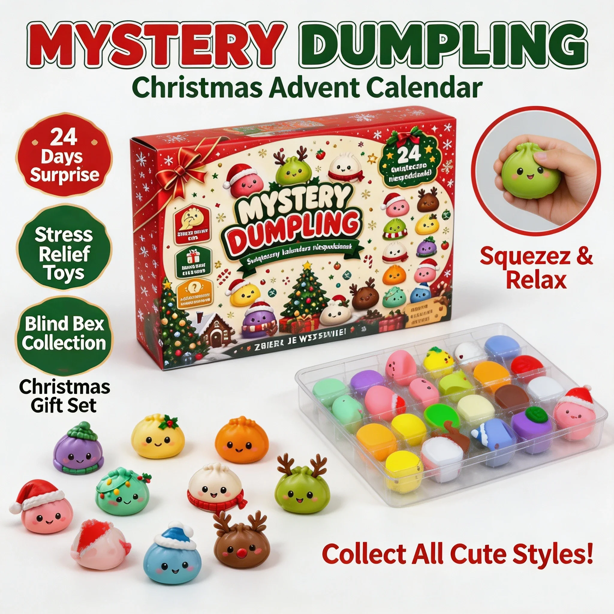 24 adet Noel Advent Takvimi, S - Mystery Box Blind Bag incelemesi ve fiyatı